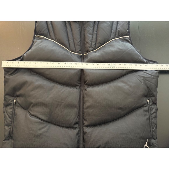 Nike Jordan XI Retro 11 Down‎ Puffer Vest Jacket Mens 3XL Black Outerwear RARE - Picture 10 of 14